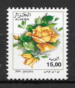 filatelia rosas Argelia 2004