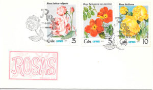 sellos rosas Cuba 1979