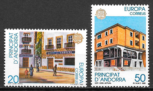 coleccion sellos Europa Andorra Espanola 1988