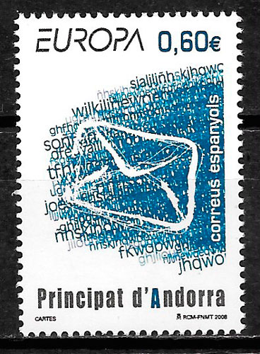 sellos europa 2008 Andorra Espanola