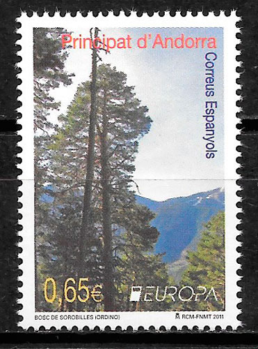filatelia europa Andorra Espanola 2011