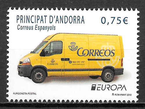 coleccion sellos Europa Andorra Espanola 2013