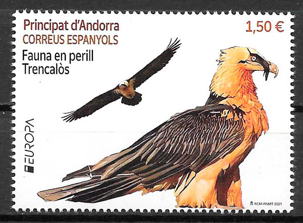 sellos Europa Andorra Espanola 2021