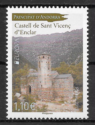 sellos Europa Andorra Francesa 2017