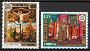 filatelia Europa Andorra Francesa 1975