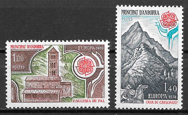 coleccion sellos Europa Andorra Francesa 1978