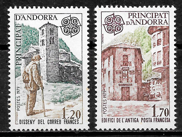 sellos Europa Andorra Francesa 1979