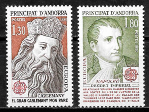 filatelia Europa Andorra Francesa 1980