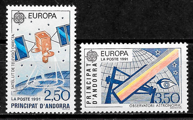 sellos Europa Andorra Francesa 1991