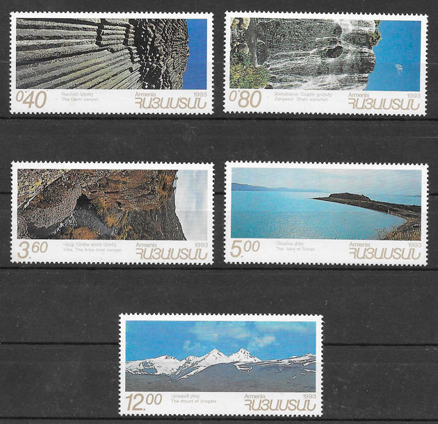 sellos turismo Armenia 1993