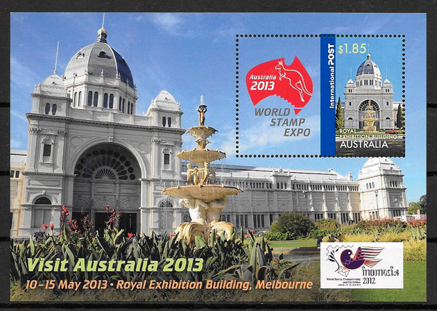 colección sellos arquitectura Australia 2012
