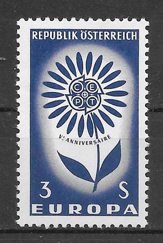 sellos Europa Austria 1964