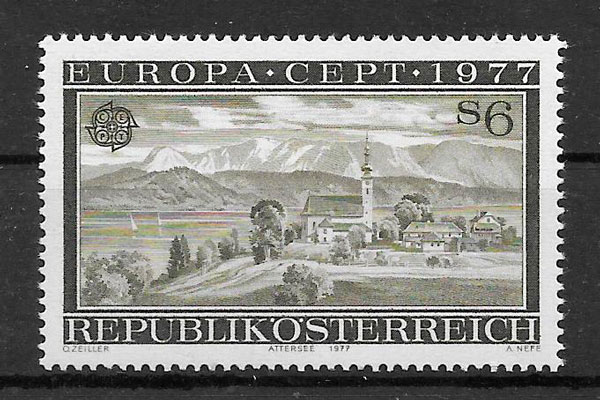 filatelia colección Europa Austria 1977