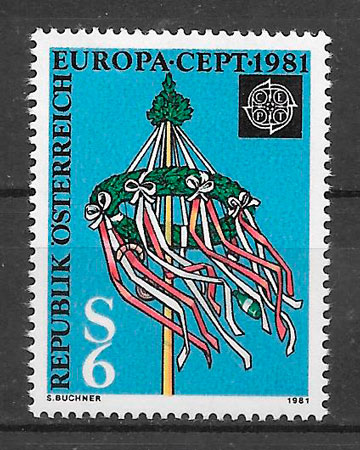 sellos Europa Austria 1981