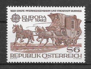 sellos Europa Austria 1982
