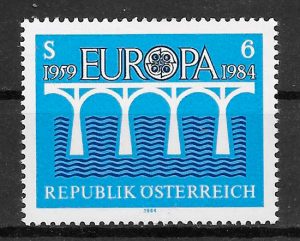 sellos Europa Austria 1984