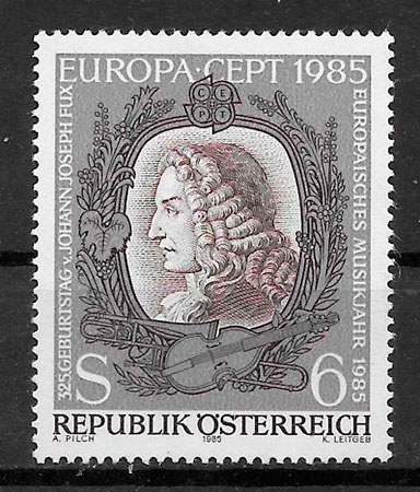 sellos Europa Austria 1985