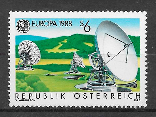 filatelia Europa Austria 1988