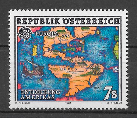 colección sellos Europa Austria 1992