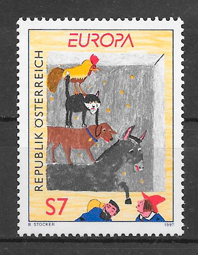 sellos Europa Austria 1997