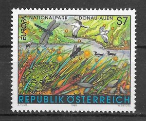 filatelia colección Europa Austria 1999