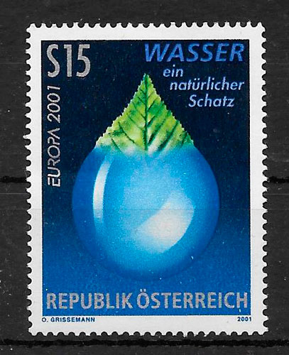 colección sellos Europa Austria 2001