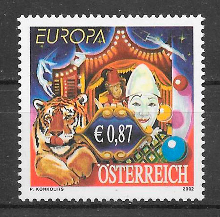 colección sellos Europa Austria 2002