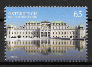 filatelia colección arquitectura Austria 2010