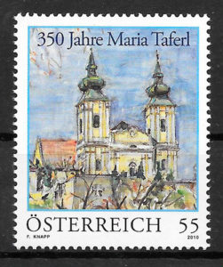 filatelia colección arquitectura Austria 2010