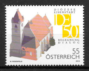 filatelia arquitectura Austria 2010