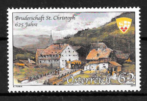 colección sellos arquitectura Austria 2011