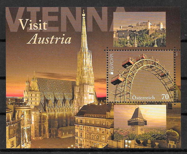 filatelia colección Europa Austria 2012