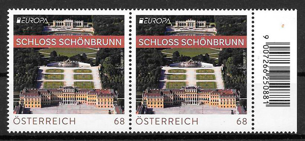 colección sellos tema Europa Austria 2017