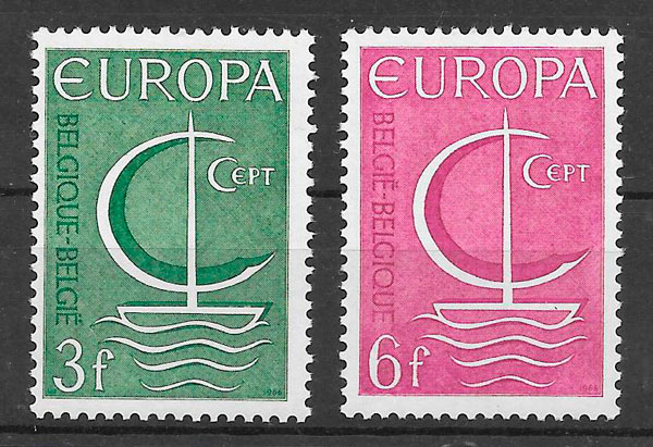 filatelia coleccion Europa Belgica 1966
