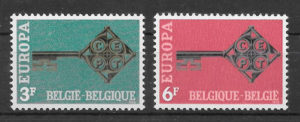 filatelia coleccion Europa Belgica 1968