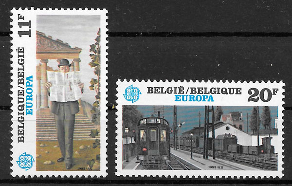 coleccion selos Europa Belgica 1983