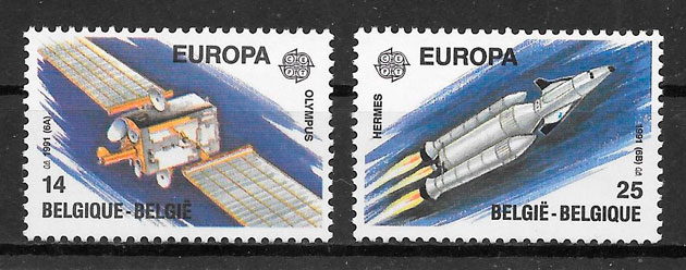 sellos Europa Belgica 1991