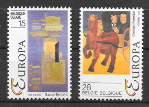 sellos Europa Belgica 1993
