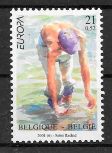 filatelia Europa 2001 Belgica