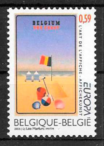 filatelia Europa Belgica 2003