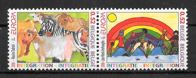 coleccion sellos Europa Belgica 2006