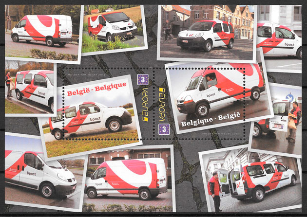 coleccion selos Europa Belgica 2014