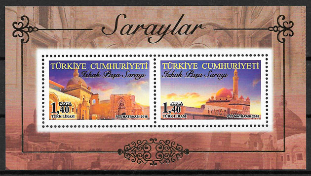 colección sellos arquitectura Turquía 2016