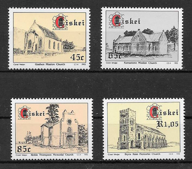 colección sellos arquitectura Ciskei 1993