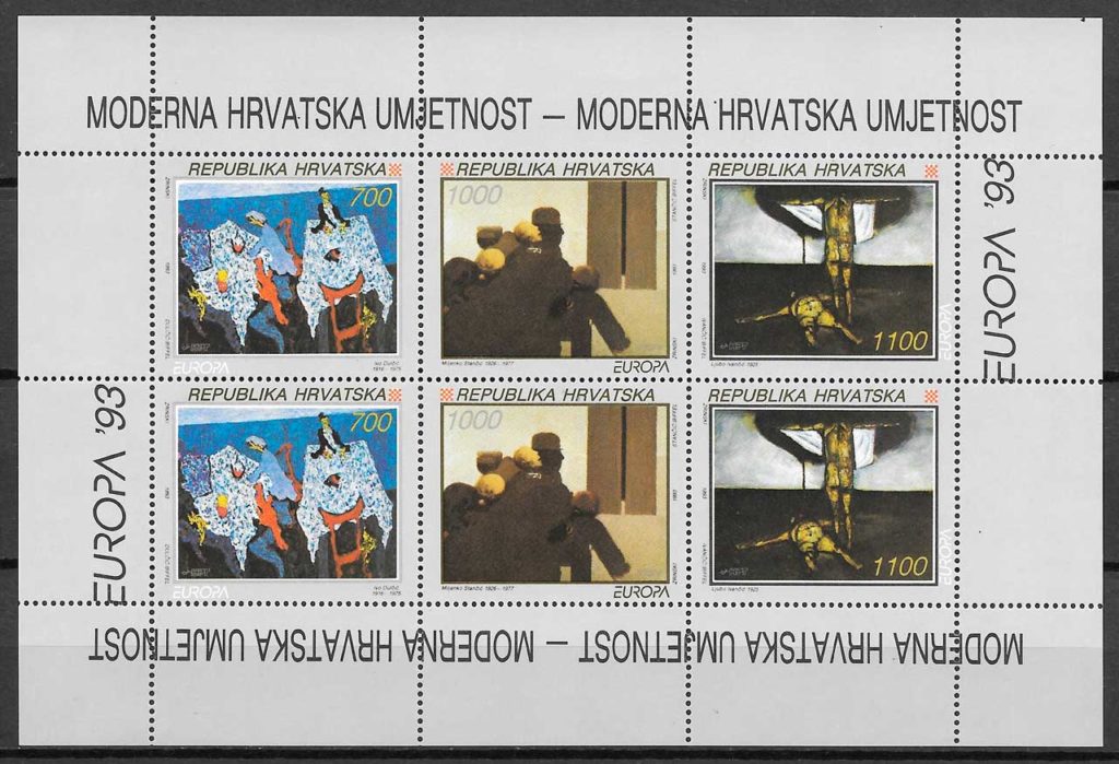 coleccion sellos Europa Croacia 1993