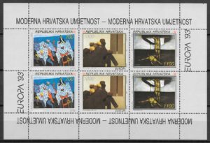coleccion sellos Europa Croacia 1993