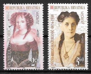 coleccion sellos Europa Croacia 1996