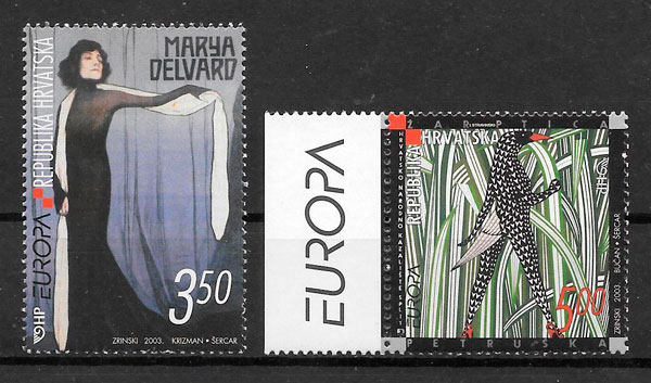 colección sellos Europa 2003 Croacia
