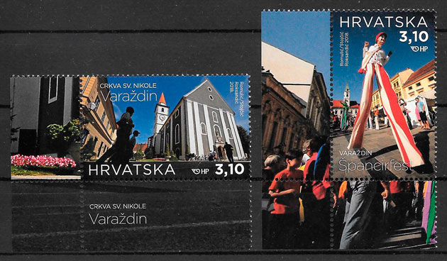 coleción sellos turismo Croacia 2018