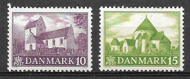 sellos arquitectura Dinamarca 1944
